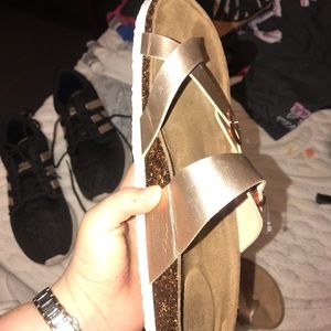 Rose gold sandal
